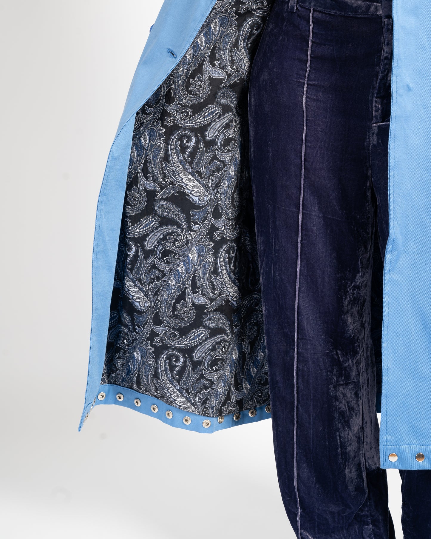 STARDUST TRENCH COAT IN GLACIER