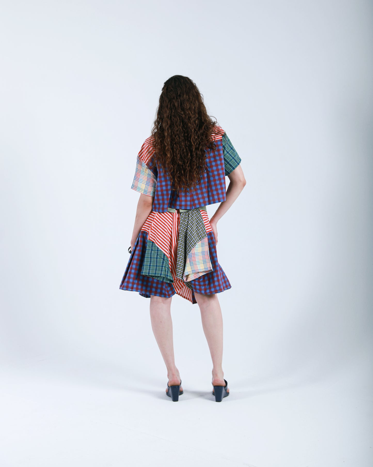 Asymmetrical Mosaic Skirt