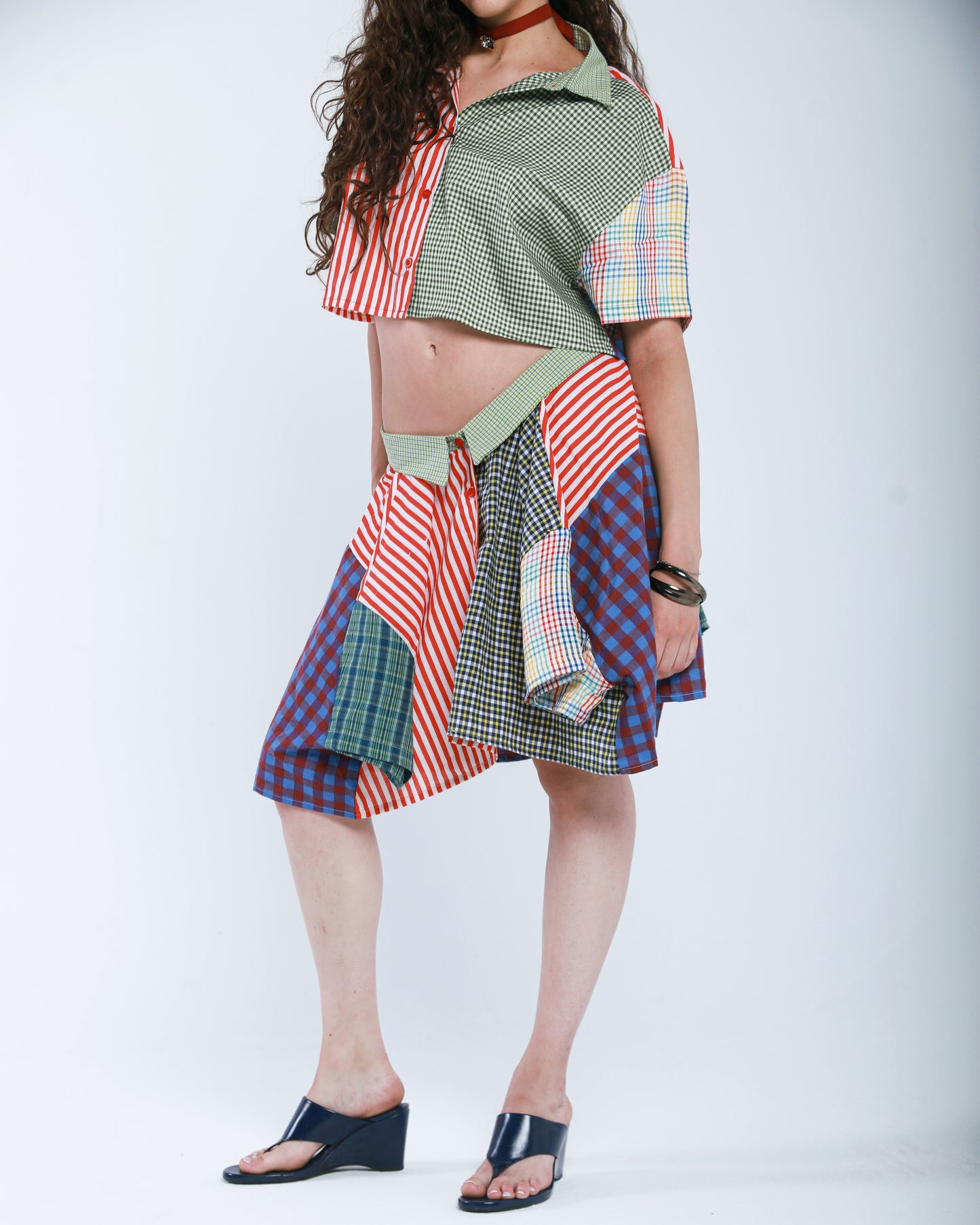 Asymmetrical Mosaic Skirt