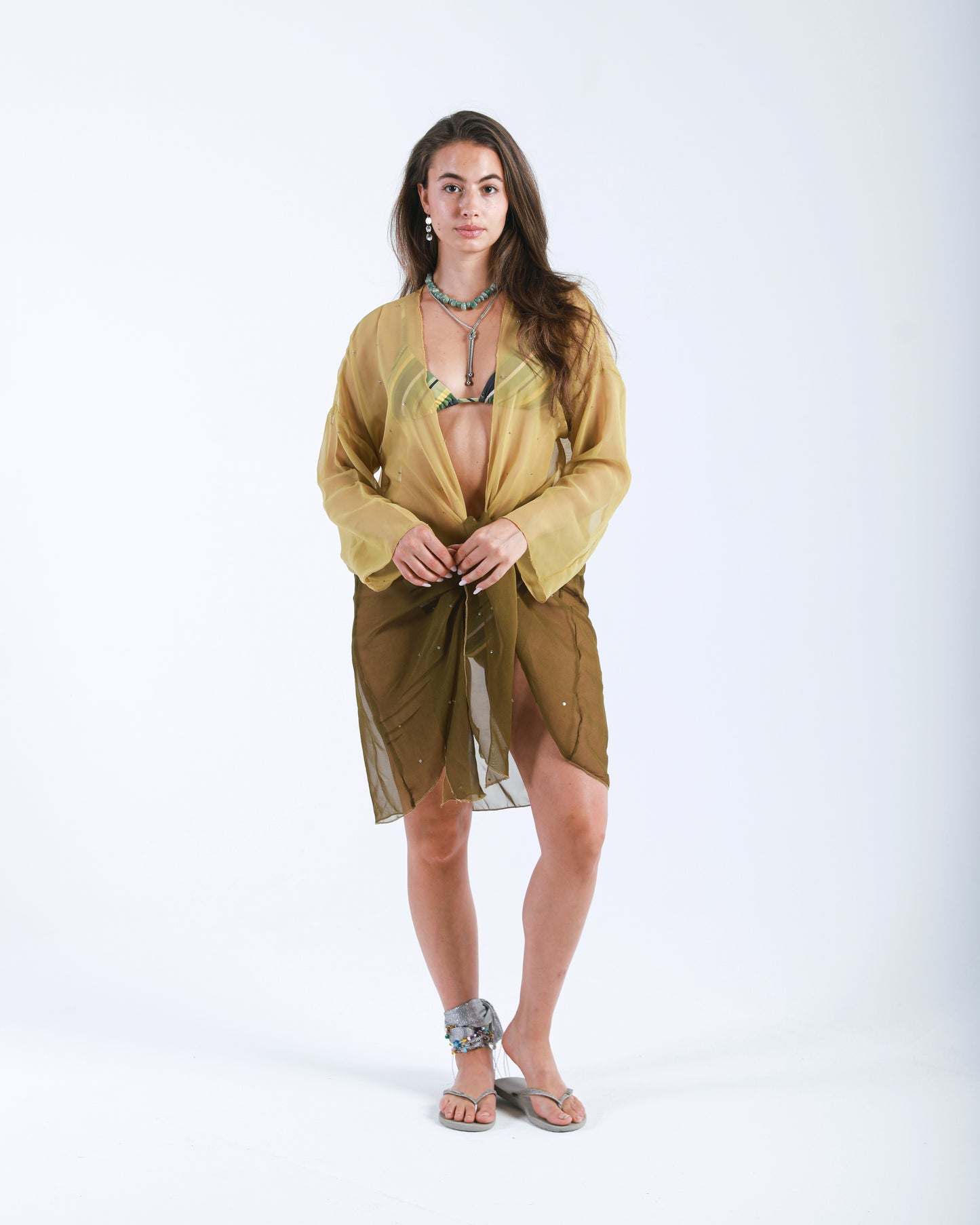 MARTINI EMBROIDERED COVER UP
