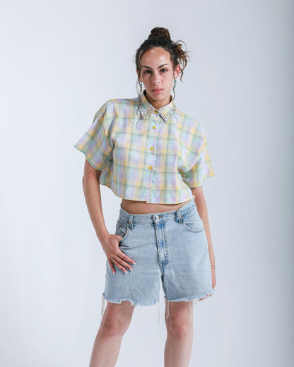 CITRUS CROPPED AFTER HOURS SHIRT