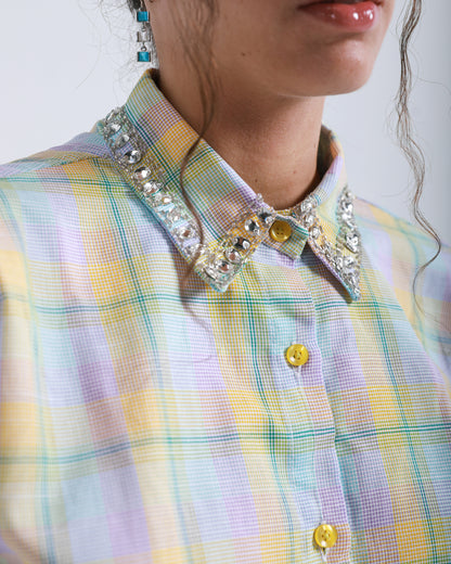 CITRUS CROPPED AFTER HOURS SHIRT