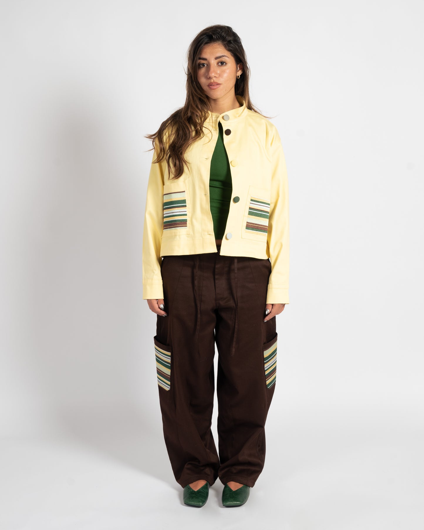 CANYON STRIPE BARREL PANTS