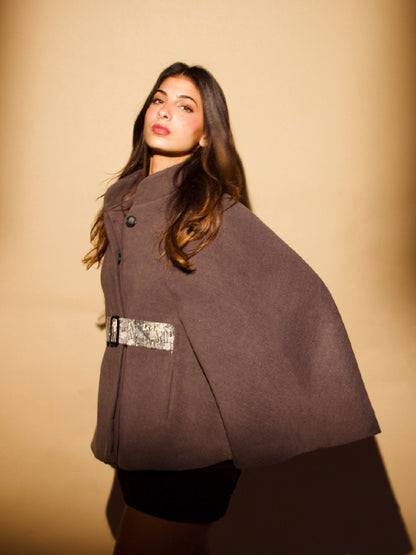 FLUTTER KIMONO IN SLIVER