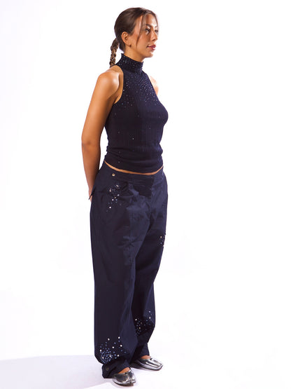 STARRY NIGHT BARREL LEG PANTS