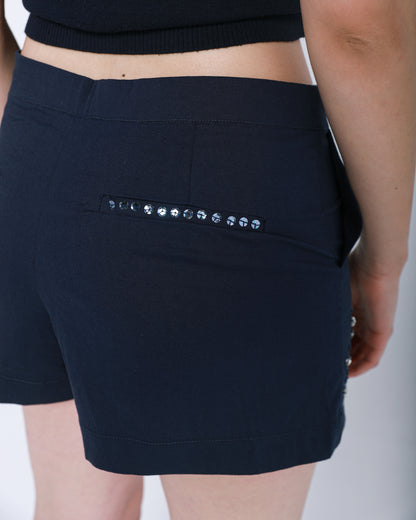 STARRY NIGHT EMBROIDERED SHORTS