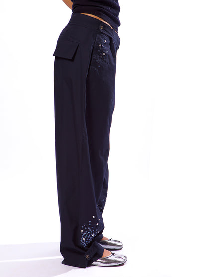 STARRY NIGHT BARREL LEG PANTS