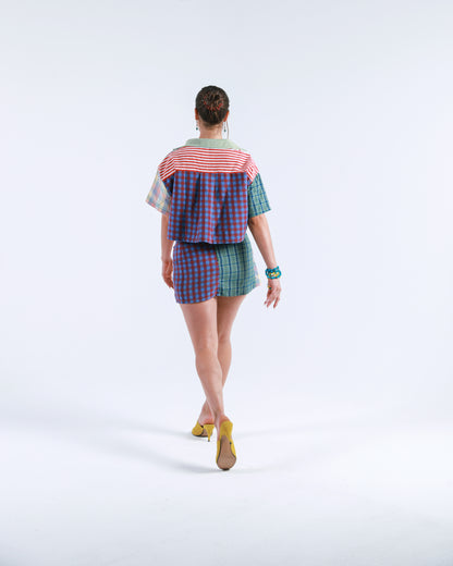 MOSAIC CROSSOVER SKIRT