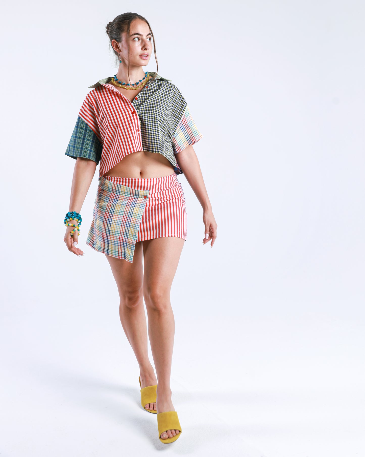 MOSAIC CROSSOVER SKIRT
