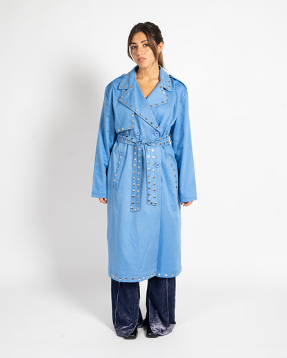 STARDUST TRENCH COAT IN GLACIER