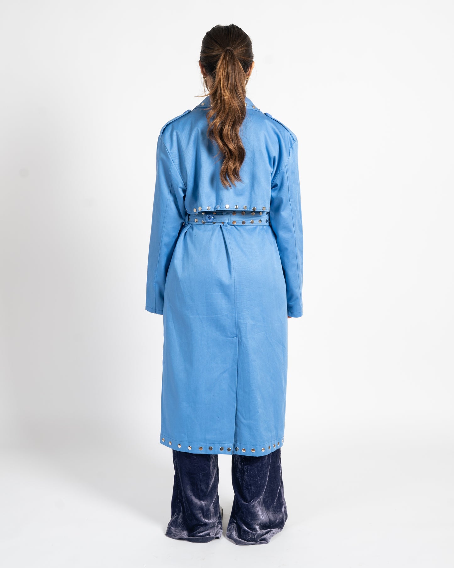 STARDUST TRENCH COAT IN GLACIER