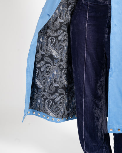 STARDUST TRENCH COAT IN GLACIER