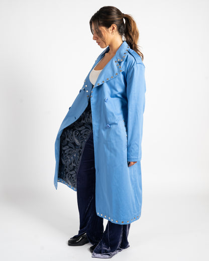 STARDUST TRENCH COAT IN GLACIER