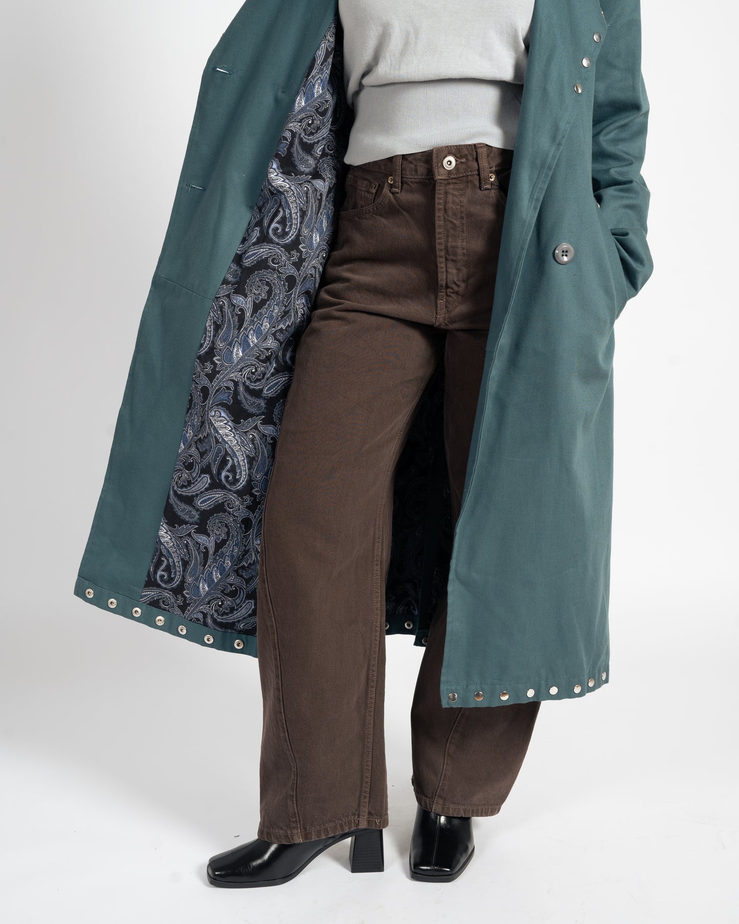 STARDUST TRENCH COAT IN LAGOON