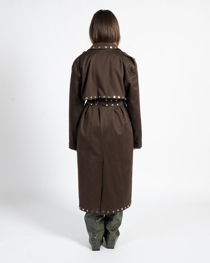 STARDUST TRENCH COAT IN MOCHA