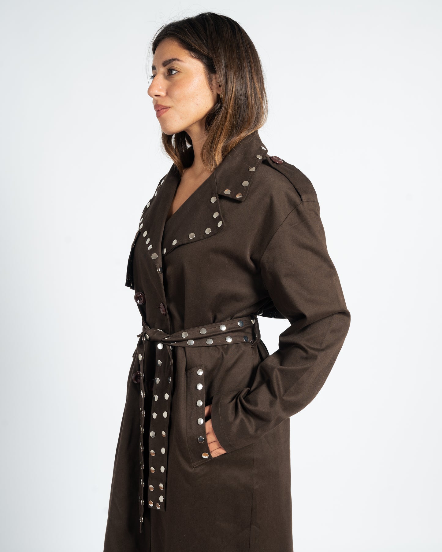 STARDUST TRENCH COAT IN MOCHA