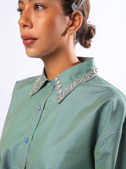 AFTER HOURS SHIRT IN CACTUS