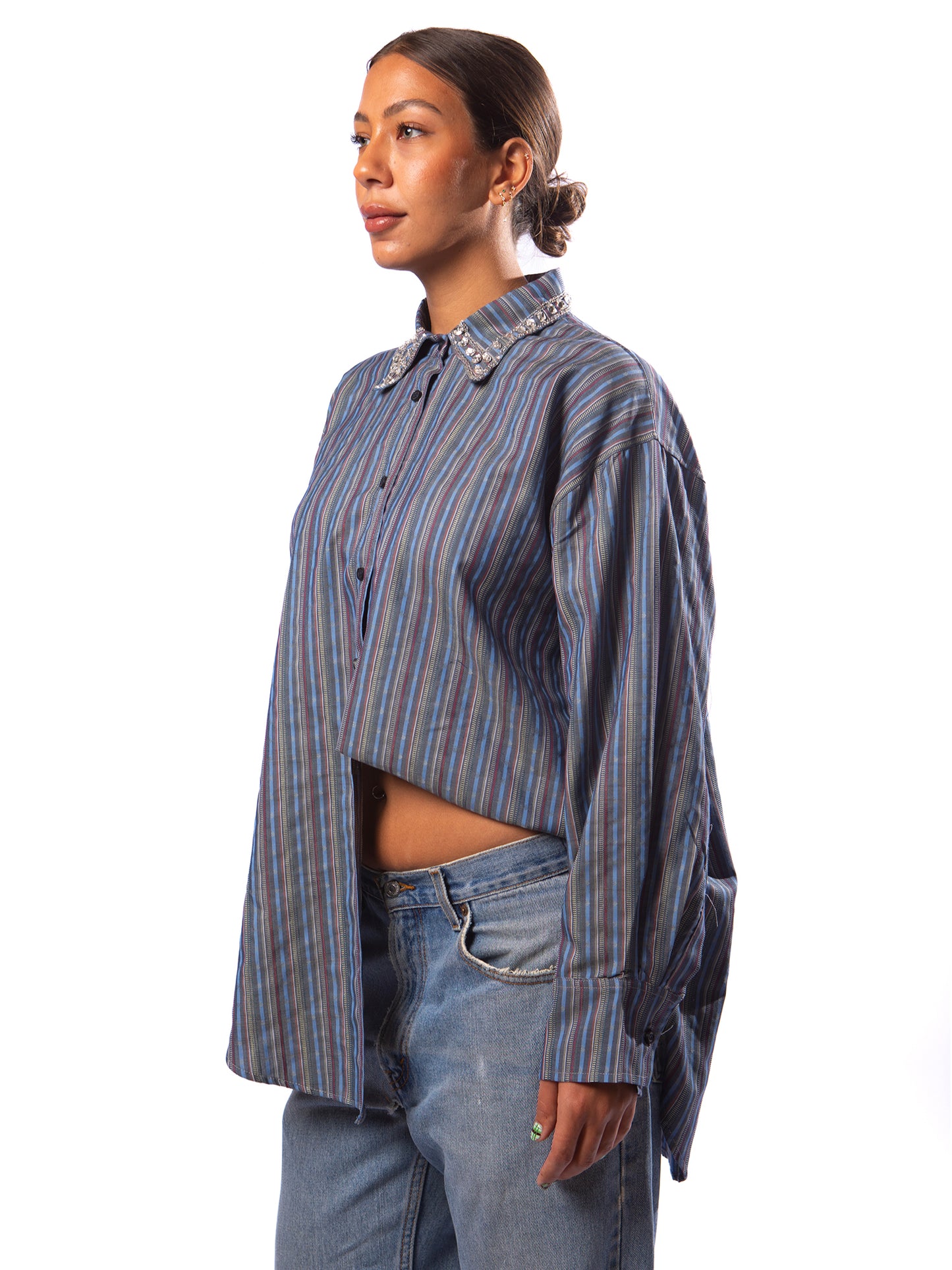 AFTER HOURS SHIRT IN BLUEBERRY