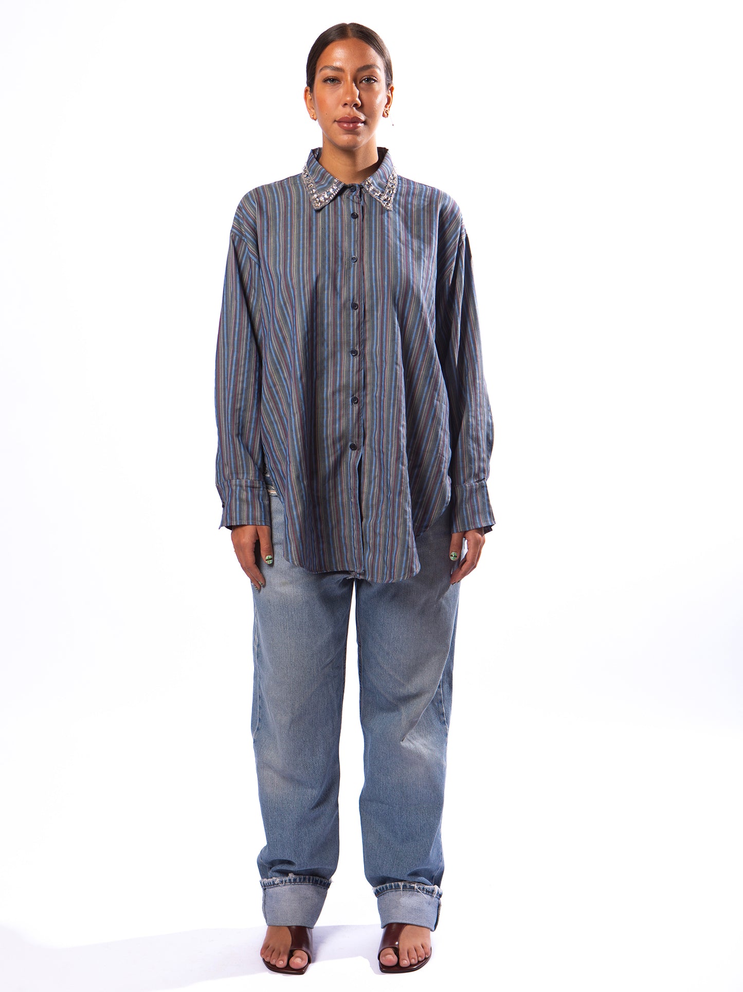 AFTER HOURS SHIRT IN BLUEBERRY